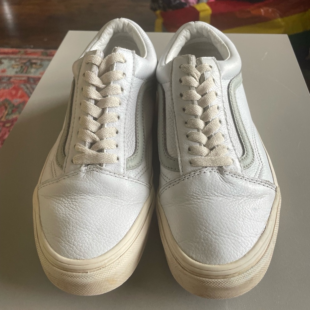 Vans Old School White and Gray Sneakers